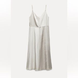 White Satin Slip Dress